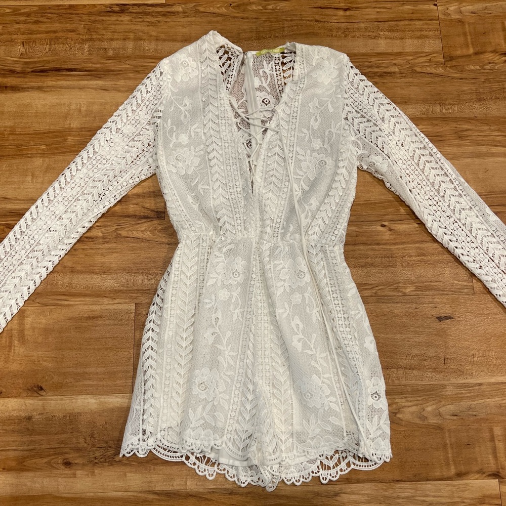 Gianni Bini laced romper size S